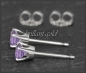 Preview: Ohrstecker 585 Gold Amethyst flieder 4,5,6,7mm